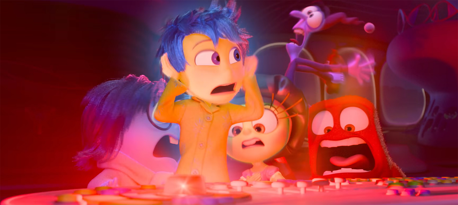 The emotions react to the puberty alarm.