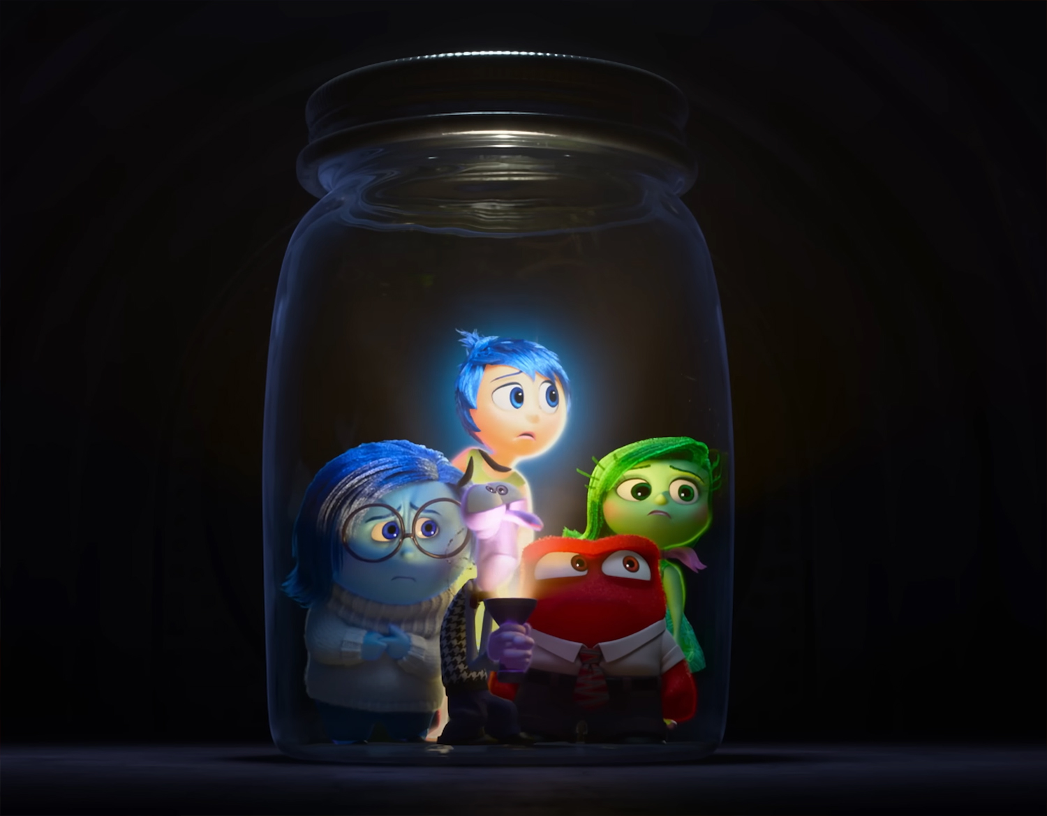 The emotions bottled up.