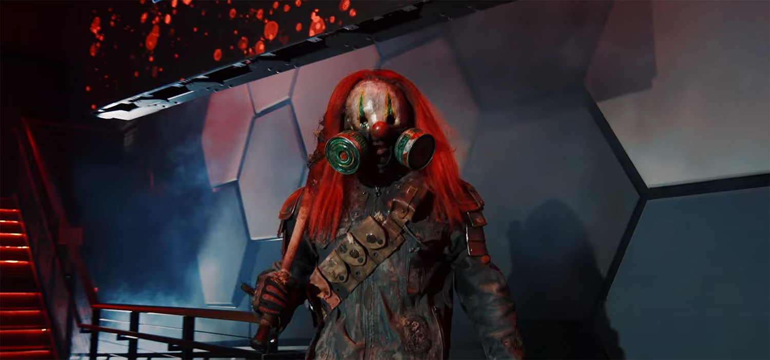 One of the killers in costume.