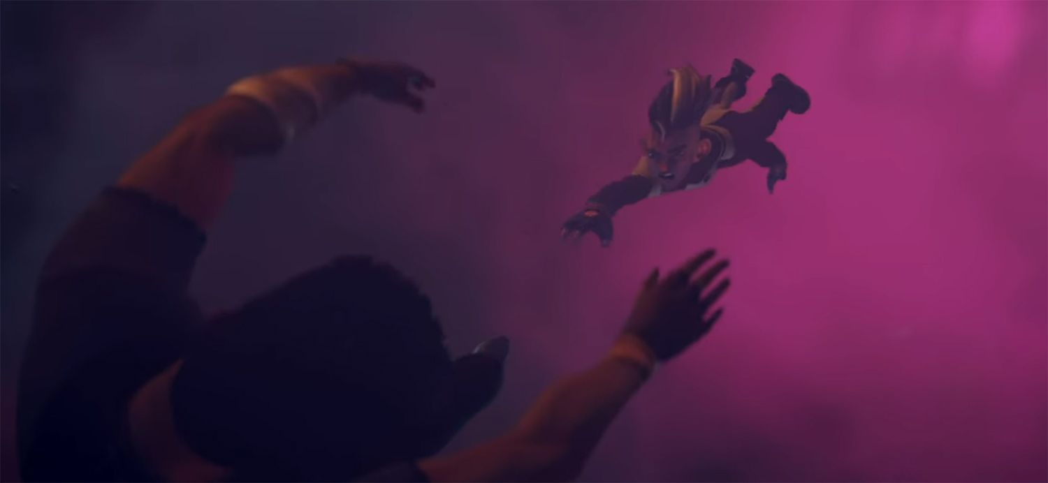 Dal diving in to save Chakotay