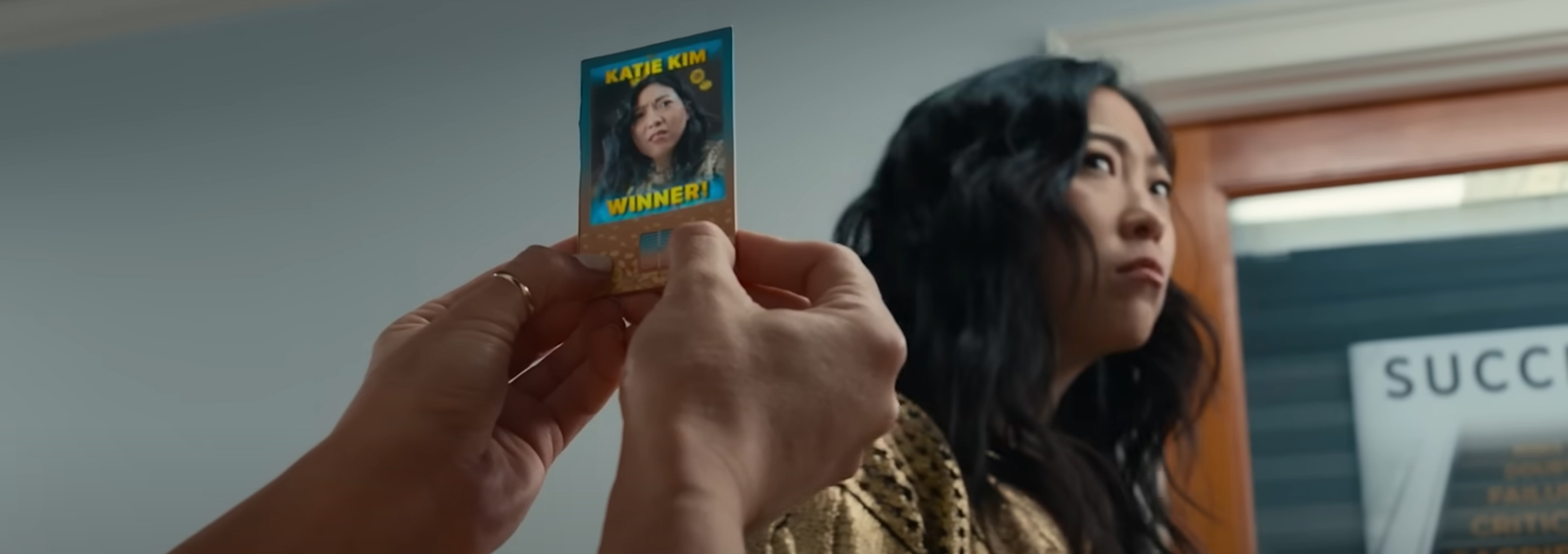 Katie win the Lotto.