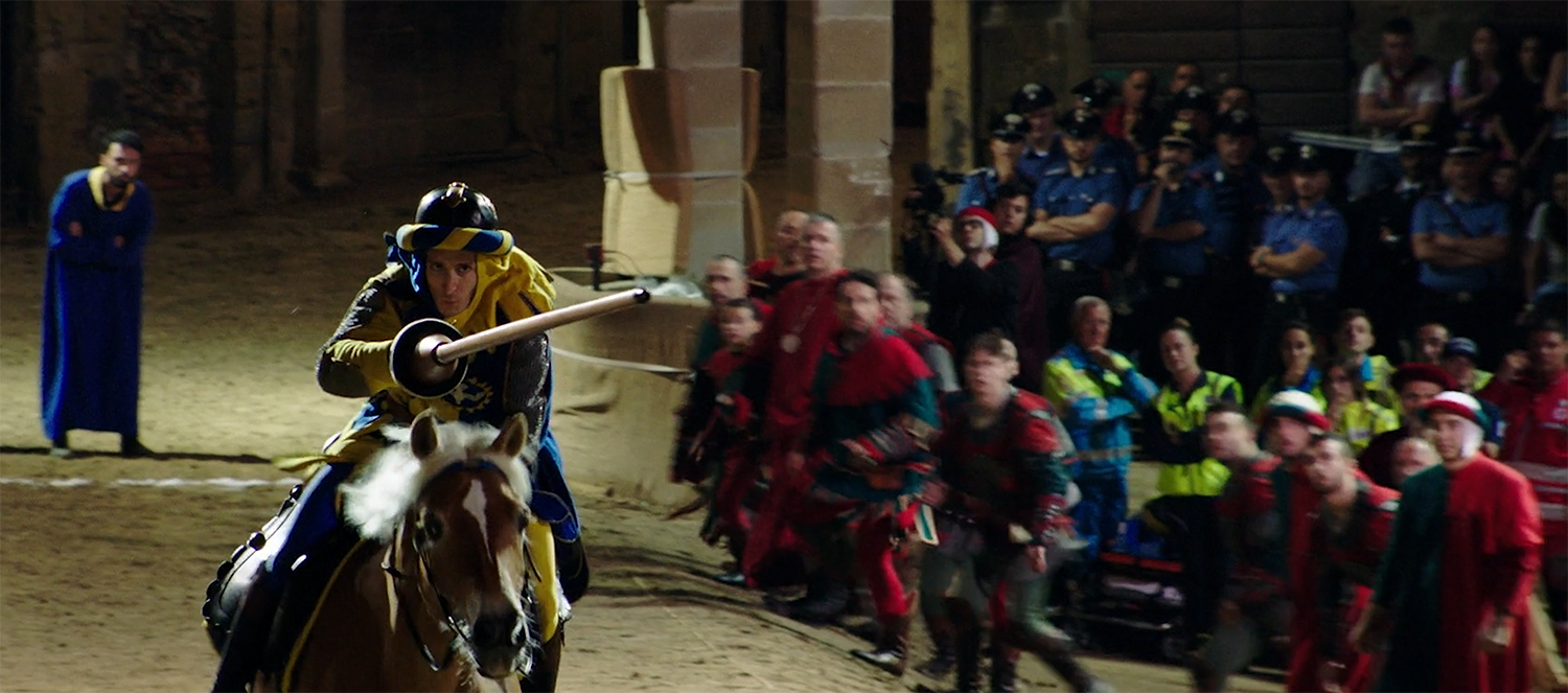 A Jouster in full flight.