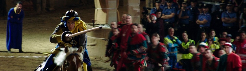 A Jouster in full flight.