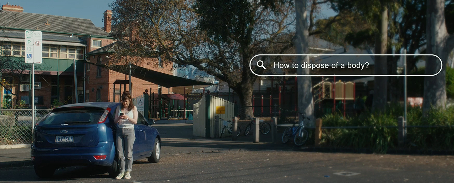 Abi googles how to dispose of a body.