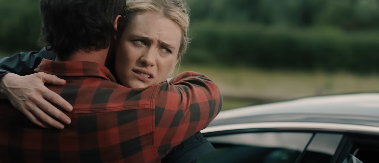 Paddy gives Louise an unwelcome hug.