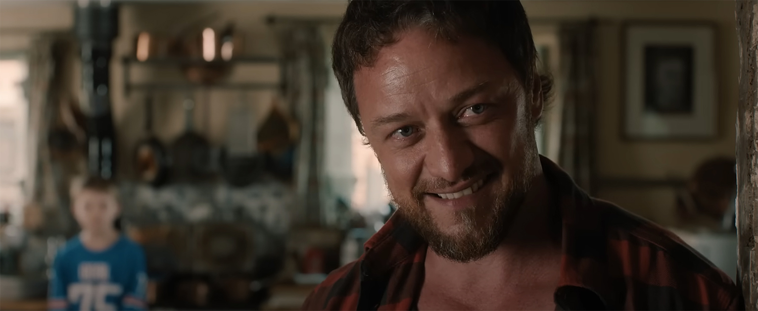 Paddy looks with an unhinged expression.