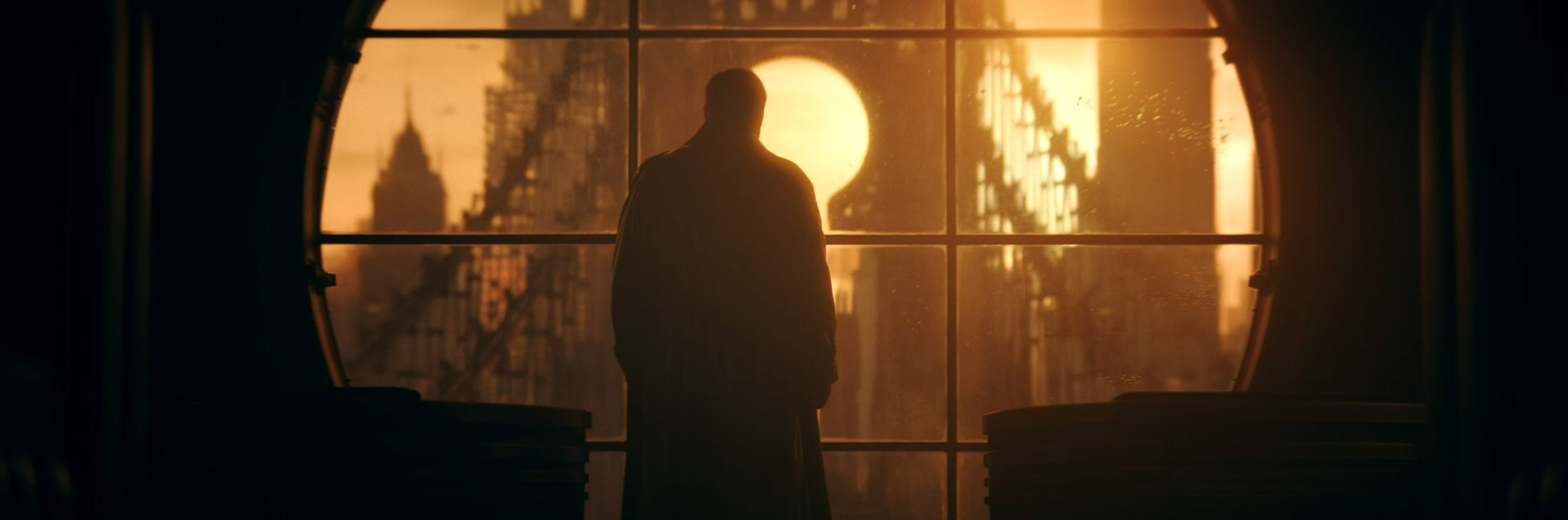 Oz looks out on the rising sun.