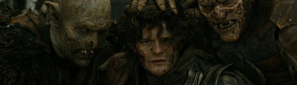 Elrond surrounded by orcs.