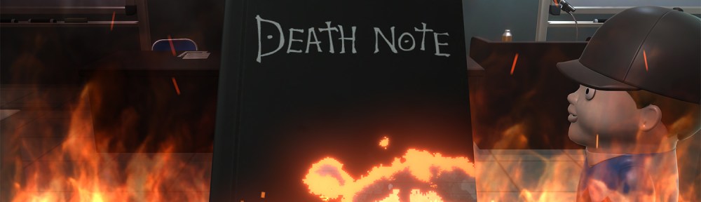 The Death Note gets burned up.