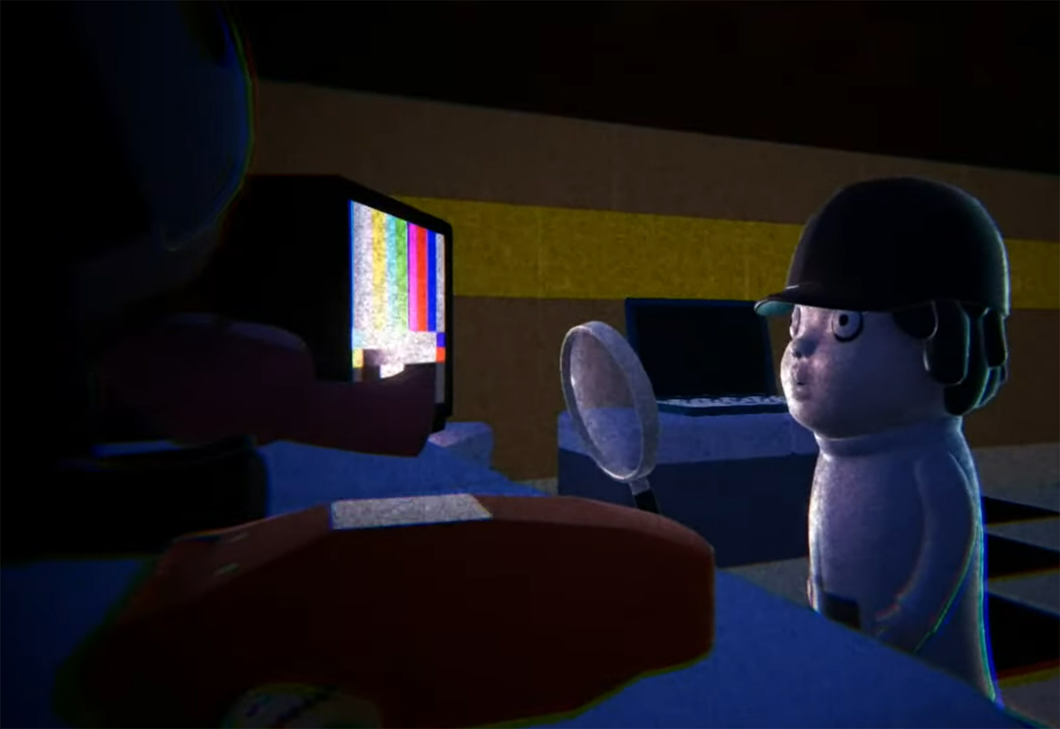 A figurine about to be taken out.