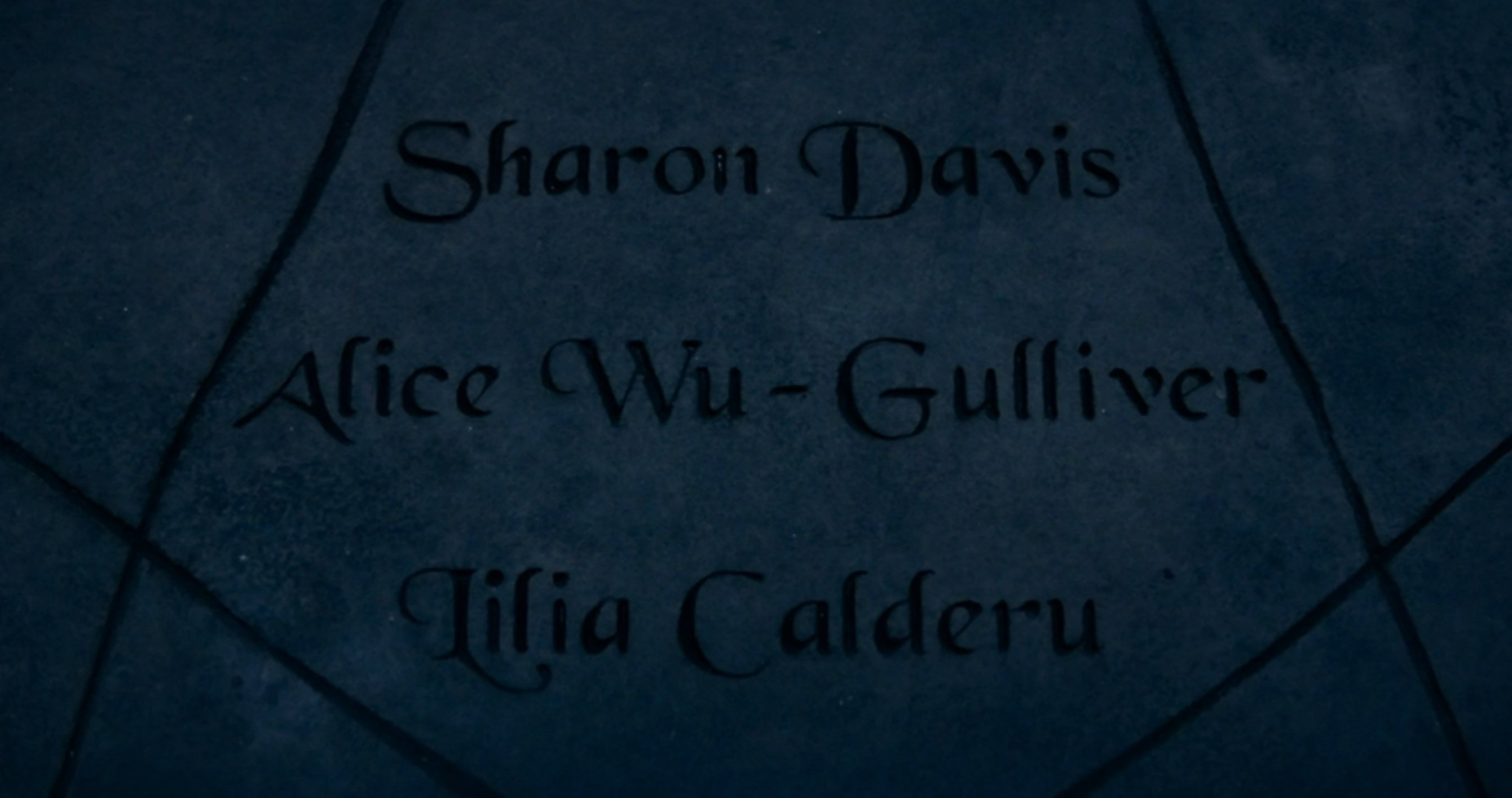 Sharon Davis, Alice Wu-Gulliver, Lilia Calderu.