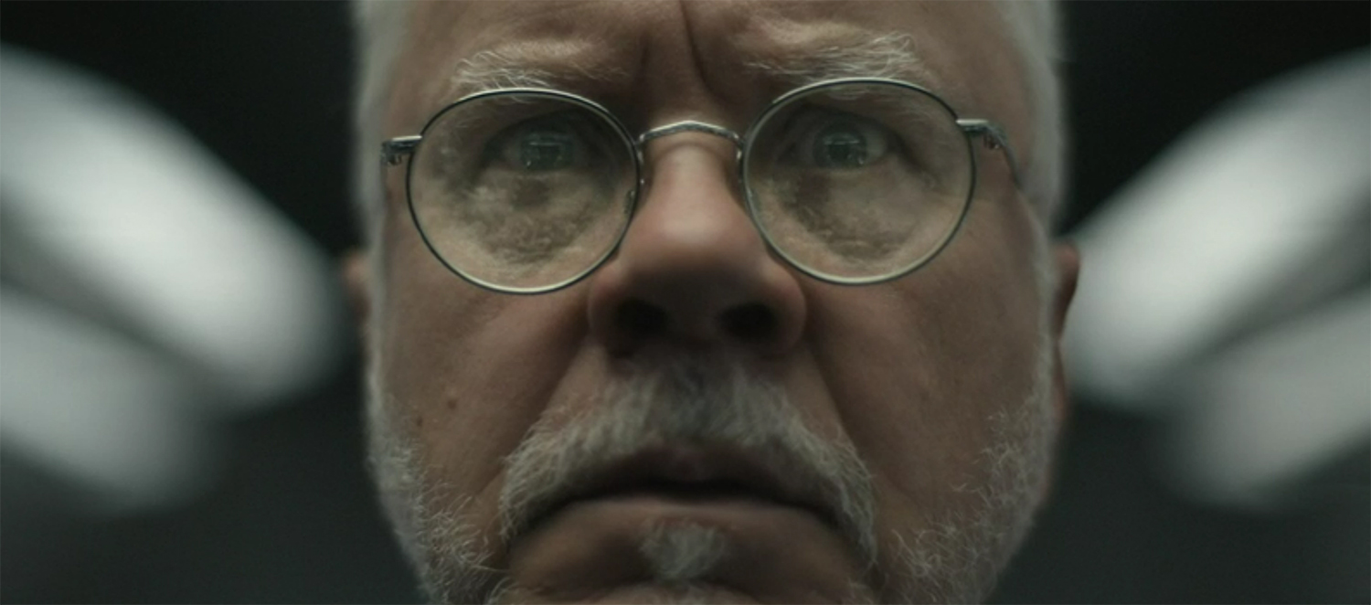 Bernard watches Juliette's suit camera footage.