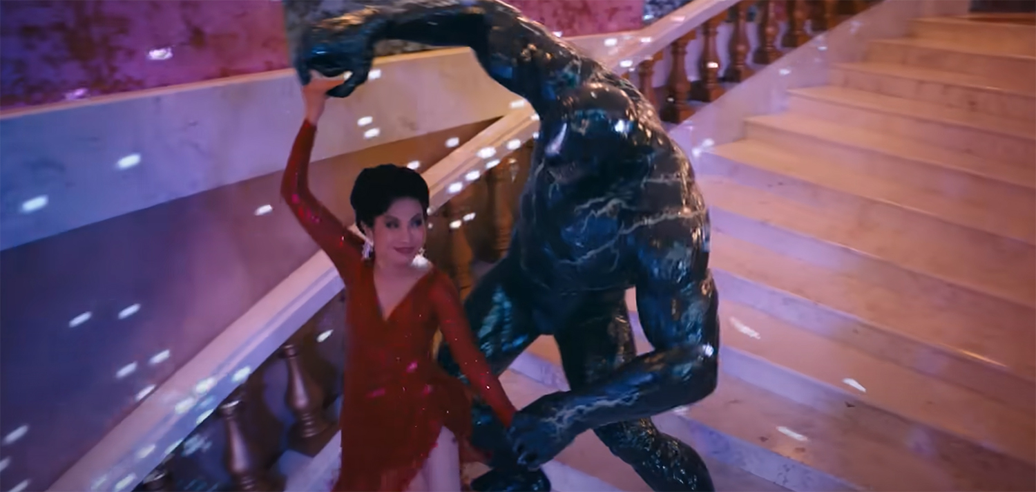 Venom dances with Mrs. Chen