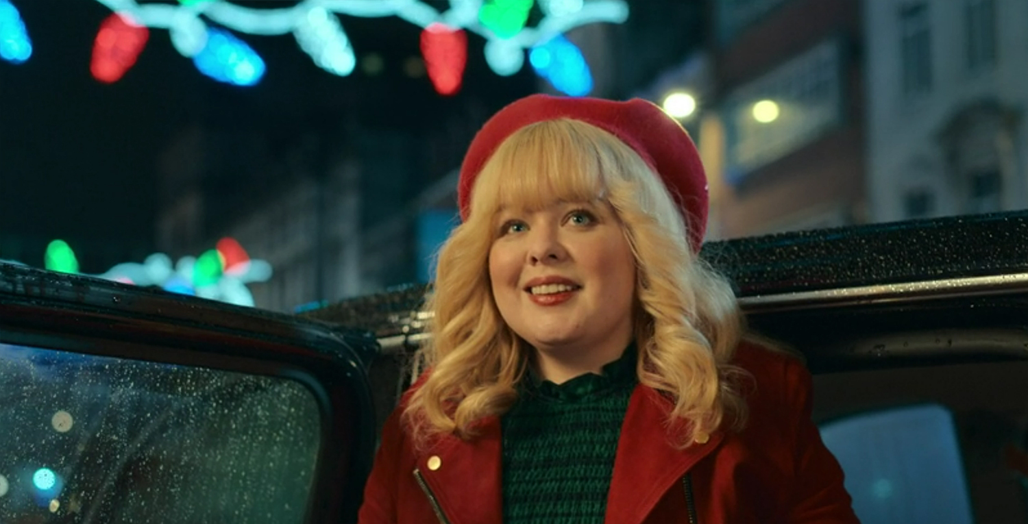 Joy arrives at the The Sandringham Hotel.