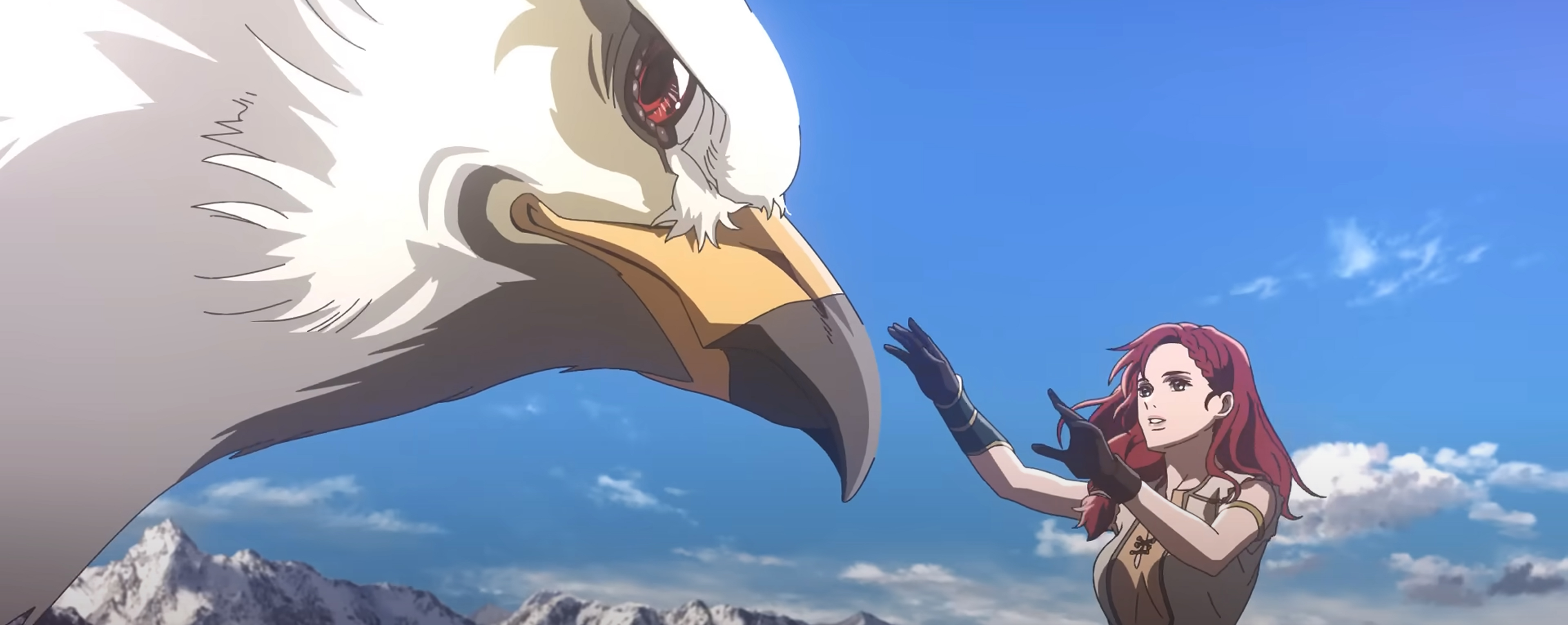 Héra befriends an eagle.