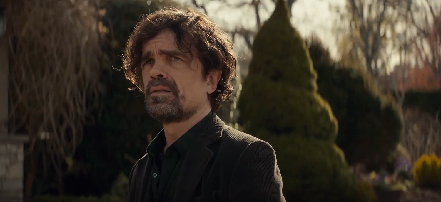 Peter Dinklage looks pensive.