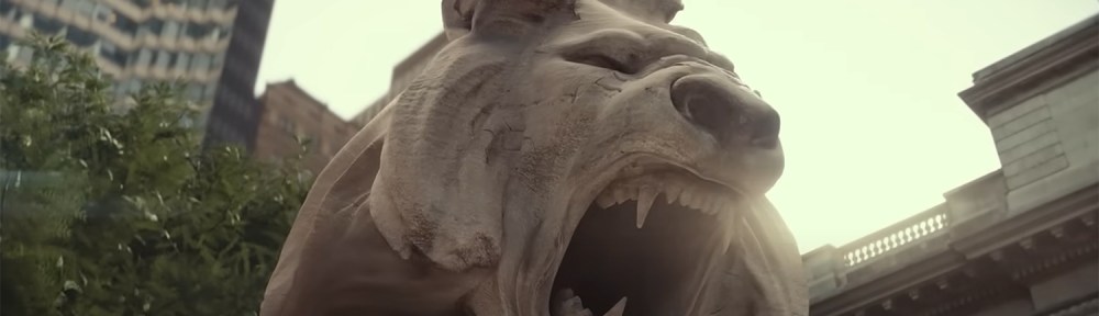 A statue lion animates and roars. Image Credit: Sony.