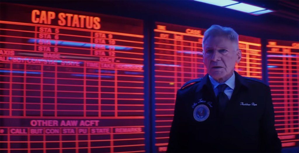 Thaddeus Ross in a ship control room. 