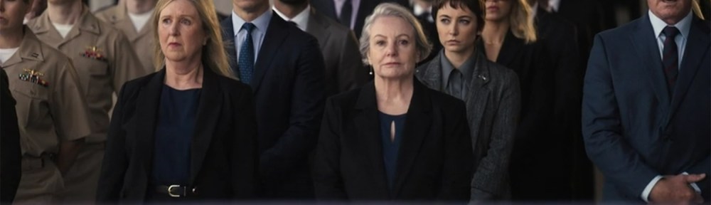 Everyone lined up for a funeral.