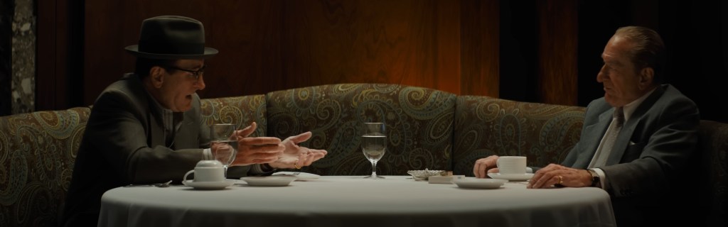 Robert De Niro playing two different mobsters.