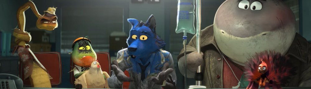 The gang in a line up.