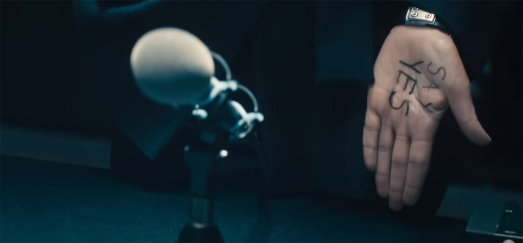 "say yes" written on a hand. 