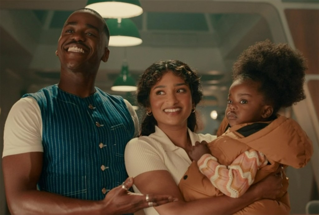 The Doctor, Belinda, and Poppy. 