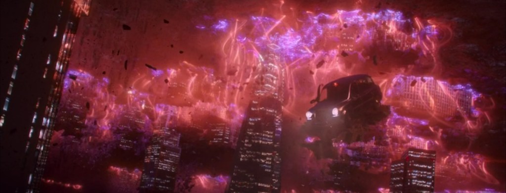 London falling into the rift. 