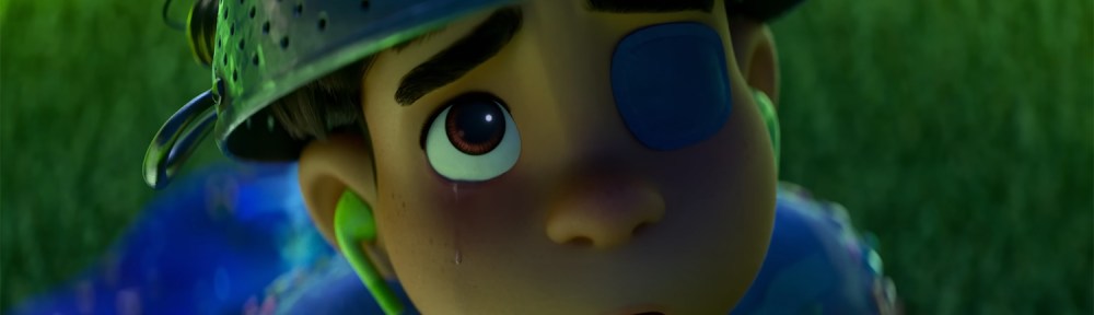 Elio looking up to the sky.