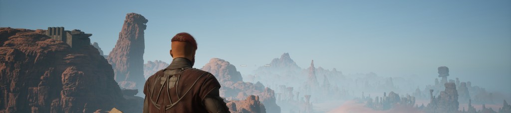 Looking out over the Hagga Basin. 