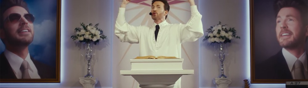 Chris Evans as a cult leader.