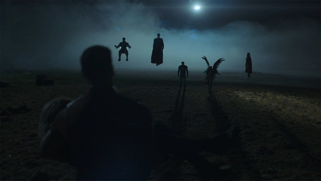 A retconned arrival of the Justice Gang. 