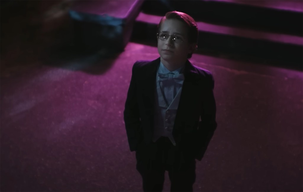 Chuck looking up at the sky.