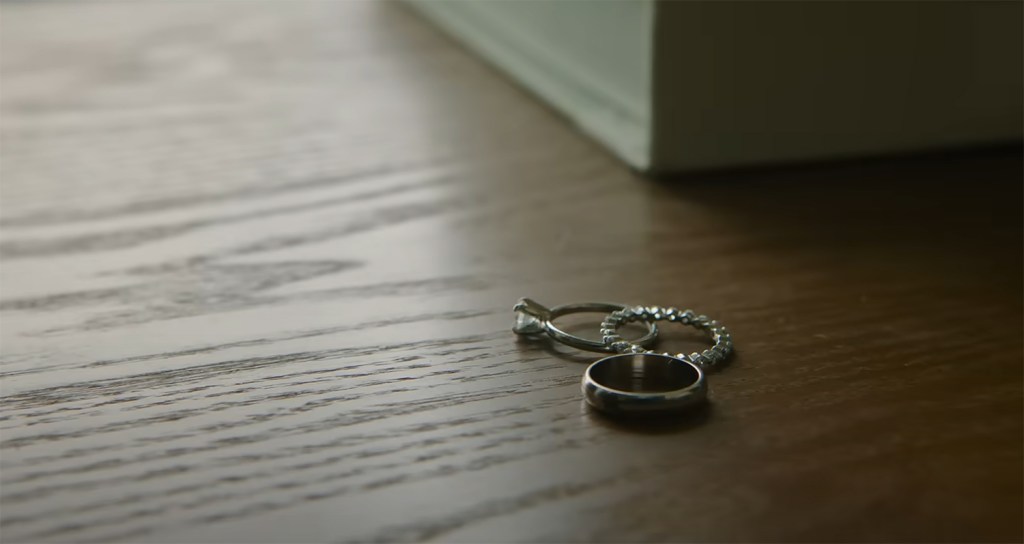 Removed wedding rings. 