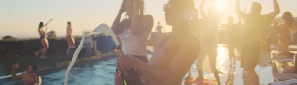 Arj enjoying his new life with a pool party.