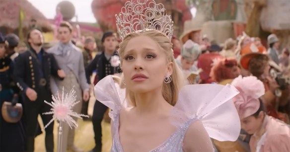 Ariana Grande as Glenda the Good Witch. 