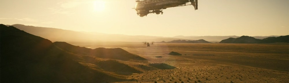 A holocarrier over the desert.