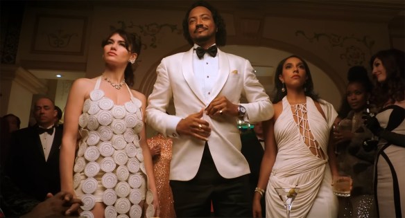 Koumba Diabaté dressed up like Bond. 