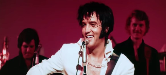 Elvis performing.