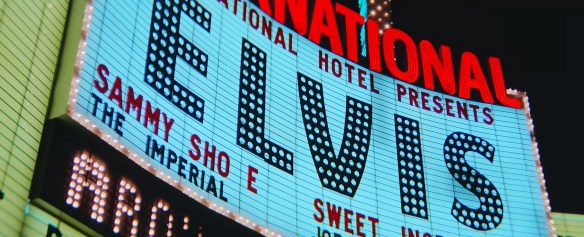 Elvis banner in Las Vegas.