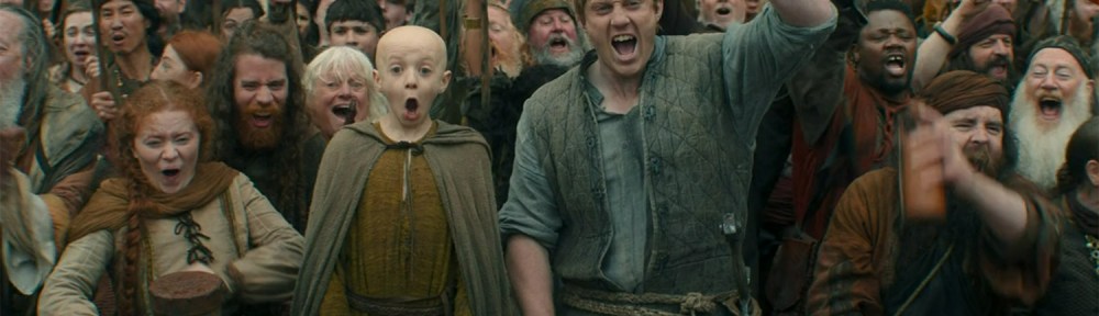 Dunc and Egg cheer at the joust.