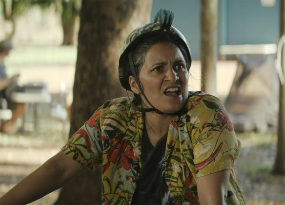 Eddie Redcliffe on a 'borrowed' bike.