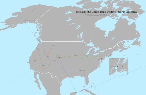 Map of North America. 