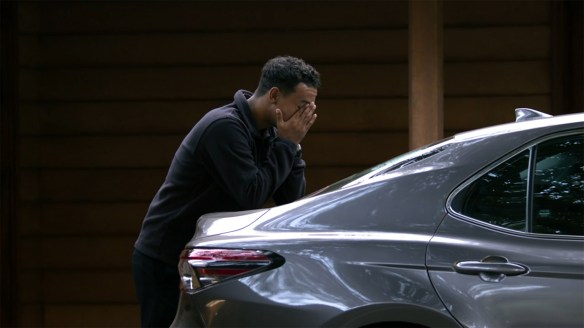 Anthony Norman taking a moment to try not to freak out.