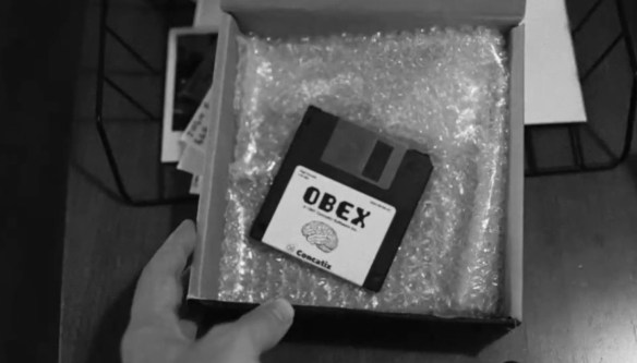 OBEX video game on a floppy disk. 