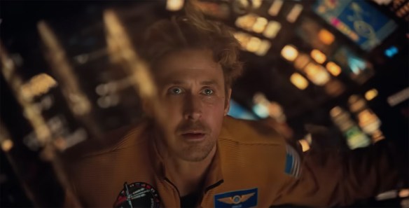 Ryland floating in zero-g.