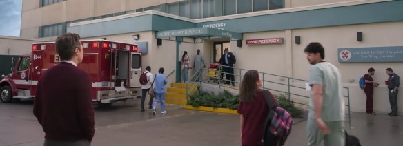 The Hospital entrance.