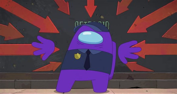 All arrows point to purple. 