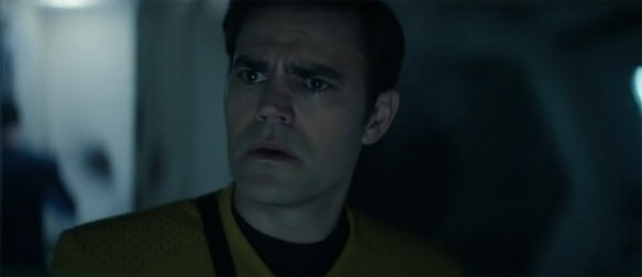 James Kirk hears a child crying in the distance. 