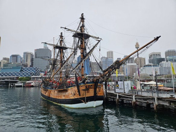 Old wooden ship. 